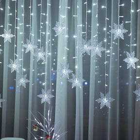 Luzes de Led  Decoração de Natal Flocos de Neve