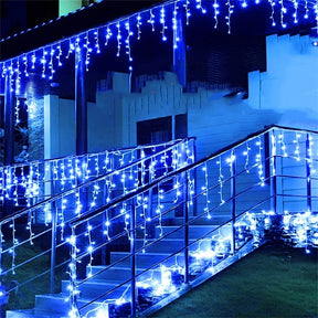 Luzes de natal cachoeira decoração