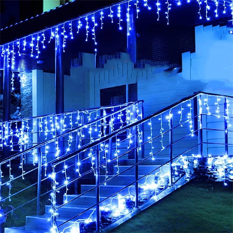 Luzes de natal cachoeira decoração