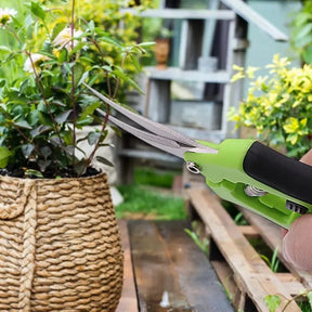 Tesoura de jardinagem com lâminas de aço inoxidável